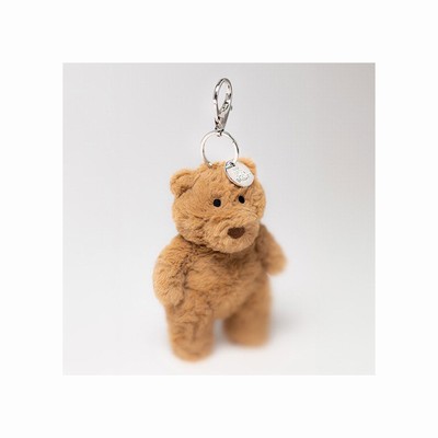 Jellycat Bartholomew Bear Bag Charm USA | 08136BELH